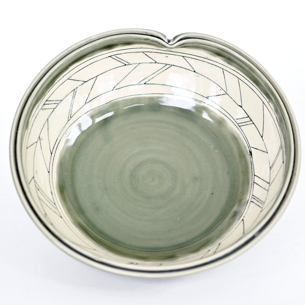 Handmade studio pottery bowl (8.75”) by AWK Clayworks
